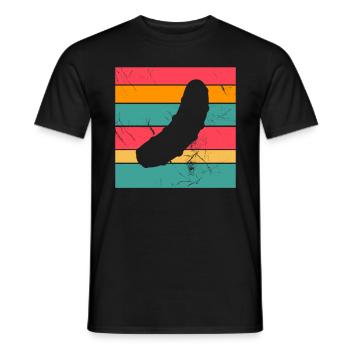 Concombre cornichon rétro cadeau - T-shirt homme - noir - Devant - AI Model Male 178 light (178cm)