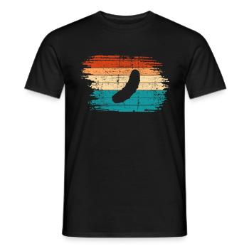 Cornichon au concombre Kukumer Retro Sour Cucumber - T-shirt homme - noir - Devant - AI Model Male 178 light (178cm)