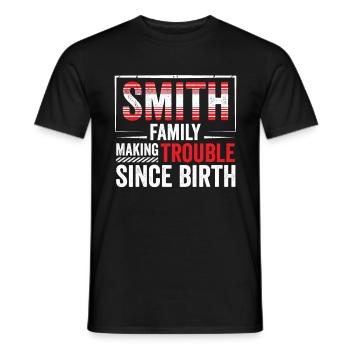 Smith Geburt Familie Team Geschenkidee - Männer T-Shirt - Schwarz - Vorne - AI Model Male 178 light (178cm)