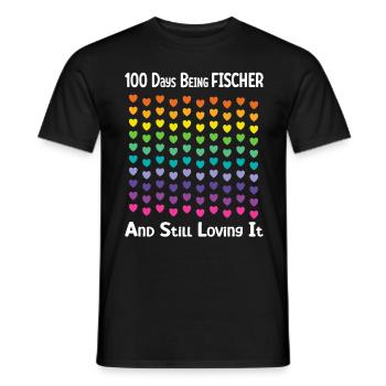 Motif coloré de coeur arc-en-ciel pour le plaisir de tous les jours - T-shirt homme - noir - Devant - AI Model Male 178 light (178cm)