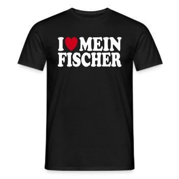 J’aime mon expression sincère Fisher - T-shirt homme - noir - Devant - AI Model Male 178 light (178cm)