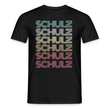 Schulz Surname Family Group Team - Men's T-Shirt - black - Front - AI Model Male 178 light (178cm)