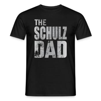 The Schulz Dad for Fathers Family Men Father's Day - Men's T-Shirt - black - Front - AI Model Male 178 light (178cm)