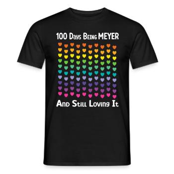 Cadeau de cœurs de la famille Meyer - T-shirt homme - noir - Devant - AI Model Male 178 light (178cm)