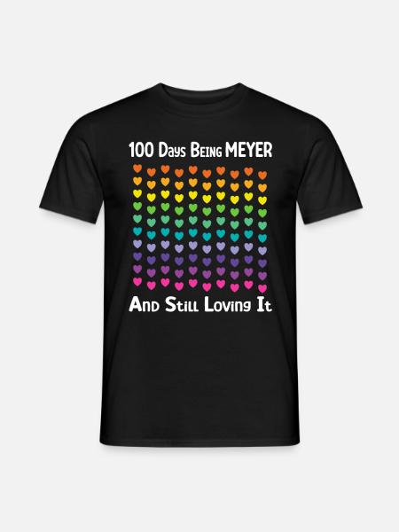 Meyer Family Hearts Gift - Men's T-Shirt - black