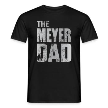 Meyer Vater Papa Geschenkidee Vatertag - Männer T-Shirt - Schwarz - Vorne - AI Model Male 178 light (178cm)