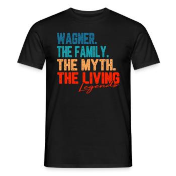 Wagner Legendary Family Myth Living Legends - Men's T-Shirt - black - Front - AI Model Male 178 light (178cm)