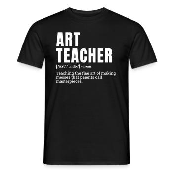 Funny Art Teacher Dictionary Style Definition Humo - Männer T-Shirt - Schwarz - Vorne - AI Model Male 178 light (178cm)