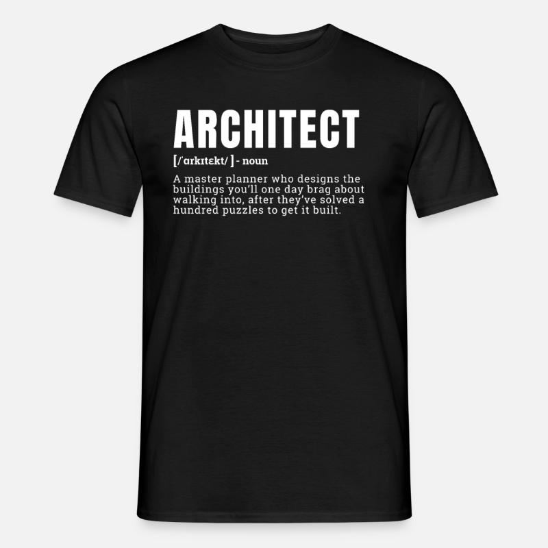 Drôle d’architecte Définition Profession - T-shirt homme - noir