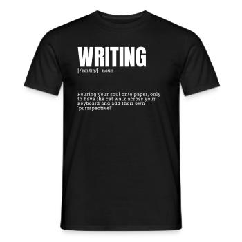 Funny Dictionary Definition Writing Indoor Hobbies - Männer T-Shirt - Schwarz - Vorne - AI Model Male 178 light (178cm)