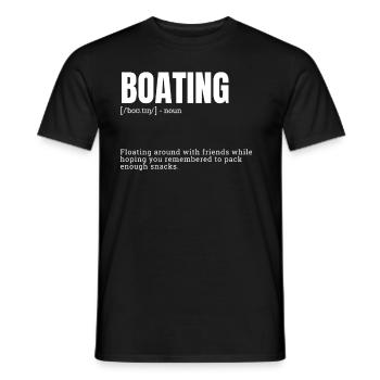 Funny Boating Definition - Men's T-Shirt - black - Front - AI Model Male 178 light (178cm)