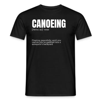 Funny Canoeing Definition - Männer T-Shirt - Schwarz - Vorne - AI Model Male 178 light (178cm)