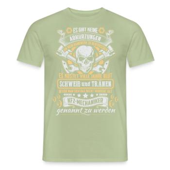 Kfz-Mechaniker - Männer T-Shirt - Sage - Vorne - AI Model Male 178 light (178cm)