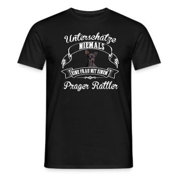 PRAGER RATTLER - Männer T-Shirt - Schwarz - Vorne - AI Model Male 178 light (178cm)