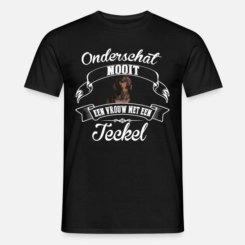 Teckel - Männer T-Shirt - Schwarz