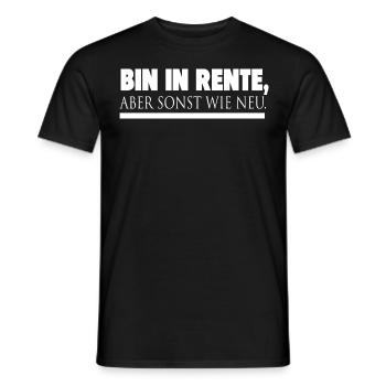 ich bin in Rente - Männer T-Shirt - Schwarz - Vorne - AI Model Male 178 light (178cm)