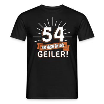 54. Geburtstag - Männer T-Shirt - Schwarz - Vorne - AI Model Male 178 light (178cm)