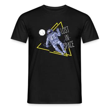 Spruch Sprüche Geschenk Lost in Space - Männer T-Shirt - Schwarz - Vorne - AI Model Male 178 light (178cm)