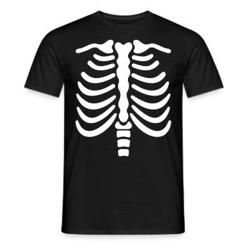 Bones Halloween - Men's T-Shirt - black - Front - AI Model Male 178 light (178cm)
