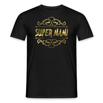 Super maman - T-shirt homme - noir - Devant - AI Model Male 178 light (178cm)