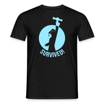 Graduation Graduation Gift - Men's T-Shirt - black - Front - AI Model Male 178 light (178cm)