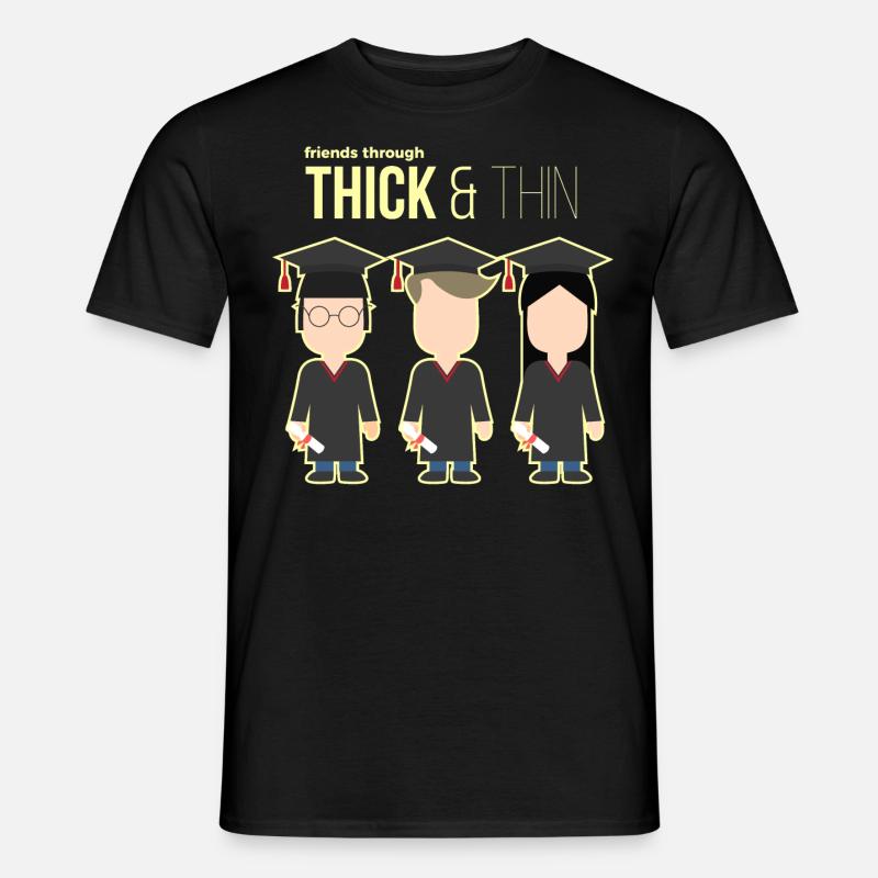 Schulabschluss Abschlussklasse Geschenk - Männer T-Shirt - Schwarz