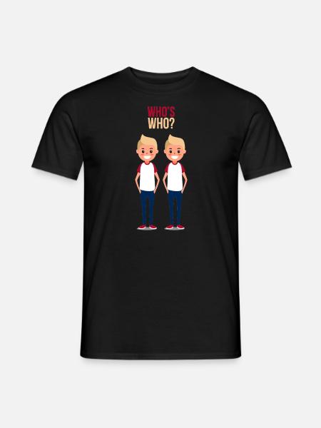 Siblings twins gift - Men's T-Shirt - black