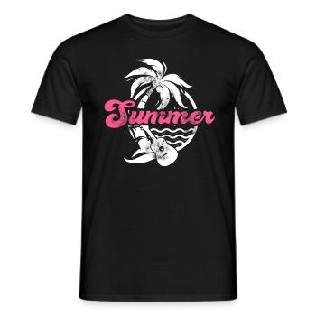 Été - T-shirt homme - noir - Devant - AI Model Male 178 light (178cm)