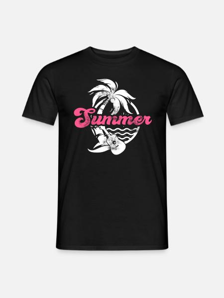 Été - T-shirt homme - noir