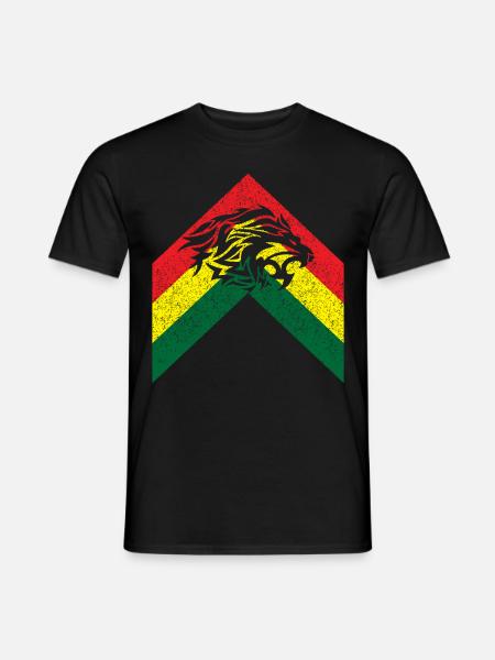 Löwe - Männer T-Shirt - Schwarz