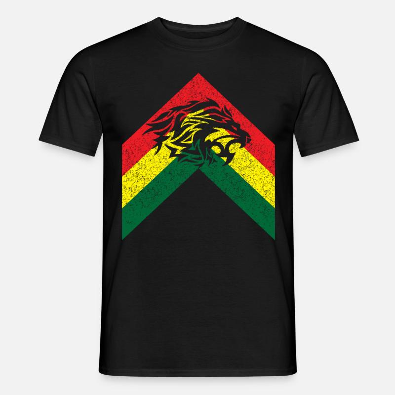 Löwe - Männer T-Shirt - Schwarz