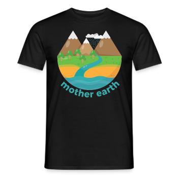 Earth Day - Männer T-Shirt - Schwarz - Vorne - AI Model Male 178 light (178cm)