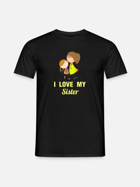Geschwister - Männer T-Shirt - Schwarz