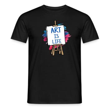 Kunst - Männer T-Shirt - Schwarz - Vorne - AI Model Male 178 light (178cm)