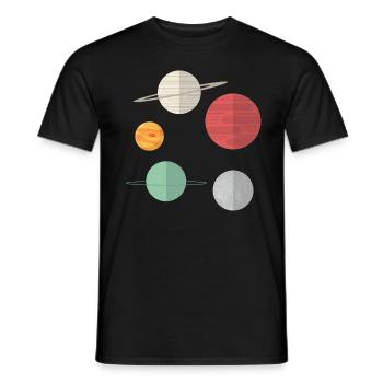 Galaxie - T-shirt homme - noir - Devant - AI Model Male 178 light (178cm)