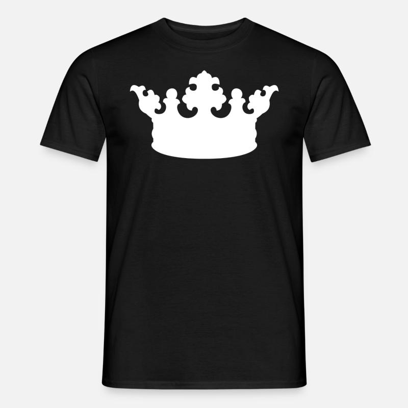 Krone - Männer T-Shirt - Schwarz