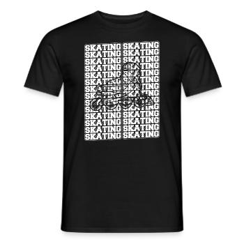 Inline Skates Inline Skating Roller Skates Gift - Men's T-Shirt - black - Front - AI Model Male 178 light (178cm)