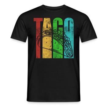 Taco - Männer T-Shirt - Schwarz - Vorne - AI Model Male 178 light (178cm)