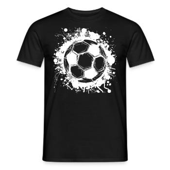 Ballon de football Club de football But de match de football - T-shirt homme - noir - Devant - AI Model Male 178 light (178cm)