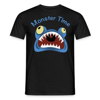 Dents de créatures effrayantes Monster Scare Scary Monster Time - T-shirt homme - noir - Devant - AI Model Male 178 light (178cm)