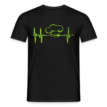 Koch - Männer T-Shirt - Schwarz - Vorne - AI Model Male 178 light (178cm)