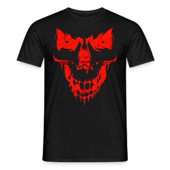 Skull - Men's T-Shirt - black - Front - AI Model Male 178 light (178cm)