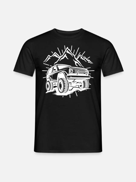 Voiture SUV SUV Jeep Terrain Mountain Tuning PS - T-shirt homme - noir