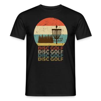 Discgolf Stupid Tree Disc Golf Vintage Golfer - Männer T-Shirt - Schwarz - Vorne - AI Model Male 178 light (178cm)