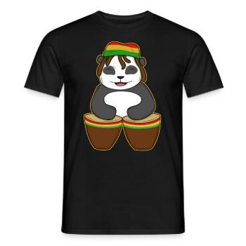 Reggae Panda - T-shirt homme - noir - Devant - AI Model Male 178 light (178cm)