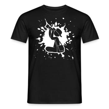 Caméra photographe - T-shirt homme - noir - Devant - AI Model Male 178 light (178cm)