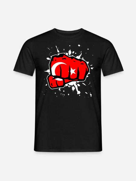 Turkey fist - Men's T-Shirt - black