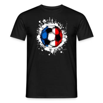 Frankreich Fußball - Männer T-Shirt - Schwarz - Vorne - AI Model Male 178 light (178cm)