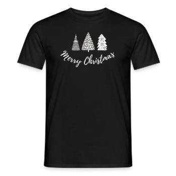 Joyeux Noël Noël Tannenbaum Avent - T-shirt homme - noir - Devant - AI Model Male 178 light (178cm)