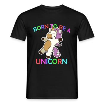 Licorne Licorne - T-shirt homme - noir - Devant - AI Model Male 178 light (178cm)
